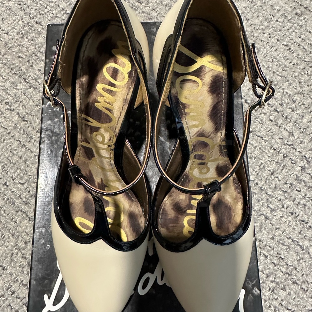 Tan and Black - Sam Edelman- high heels